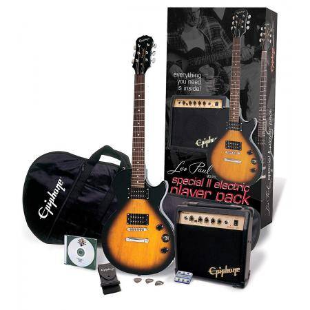 Pack guitarra eléctrica Epiphone Les Paul Player Vs Pack Guitarra Eléctrica