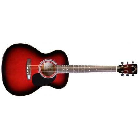 Guitarras Acústicas SX OM170RDS Guitarra Acústica Red Burst