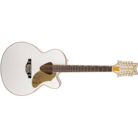 Guitarras Electroacústicas Gretsch G5022CWFE12 Rancher Falcon Jumbo 12S Blanc