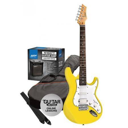 Pack guitarra eléctrica Ashton SPAG232YL Pack Guitarra Eléctrica Yellow