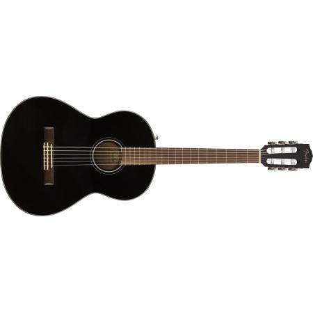 Guitarra Clásica - Guitarra española Fender CN60S Nylon Walnut Fingerboard Negra