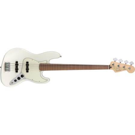 Bajos eléctricos  Fender Player Jazz Bass Fretless Pf Polar White
