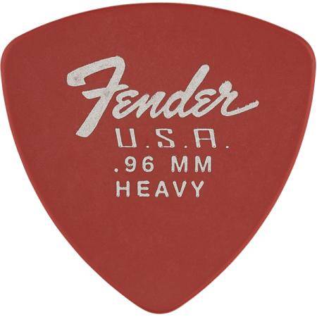 Púas Fender 346 Shape Dura Tone 0.96 Fiesta Red 12 Púas