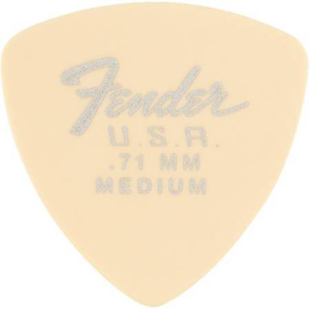 Púas Fender 346 Shape Dura Tone 0.71 Oly White 12 Púas