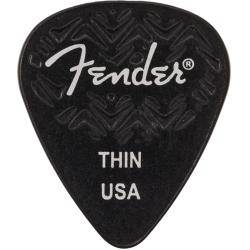 Púas Fender 351 Shape Thin Black 6 Púas