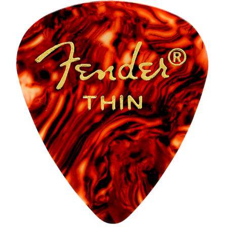 Púas Fender 451 Shape Shell Thin Pack 12 Púas