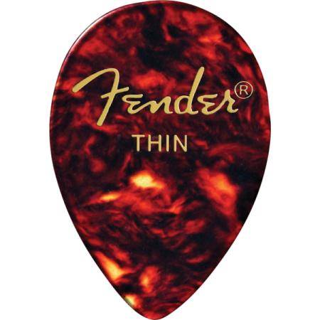 Púas Fender 358 Shape Shell Thin Pack 72 Púas