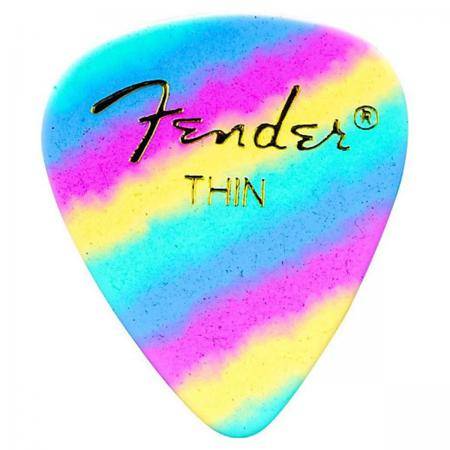 Púas Fender 351 Shape Rainbow Thin Pack 12 Púas
