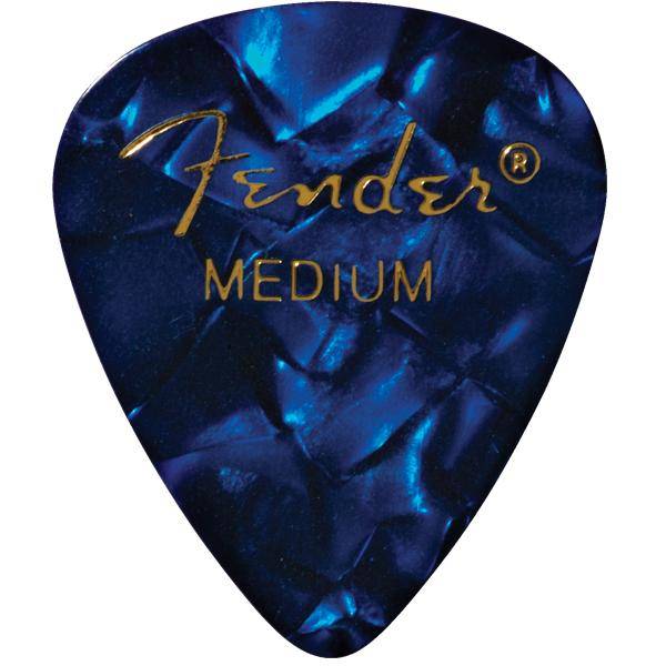 Fender 351 Shape Blue Moto Medium Pack 12 Púas