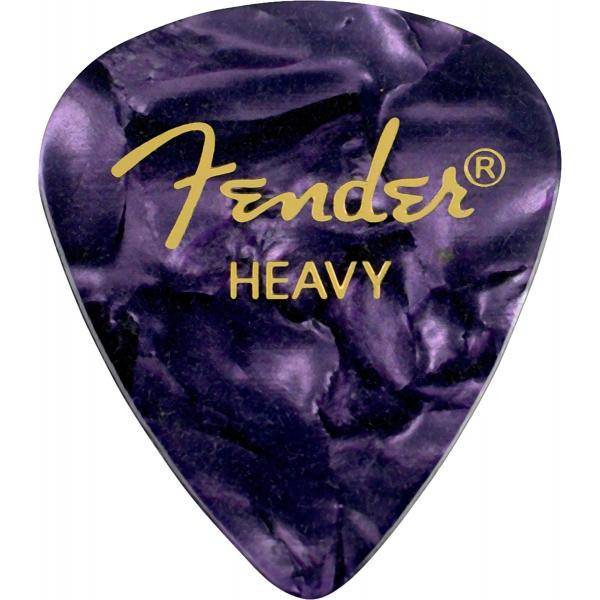 Fender 351 Shape Purple Moto Heavy Pack 12 Púas