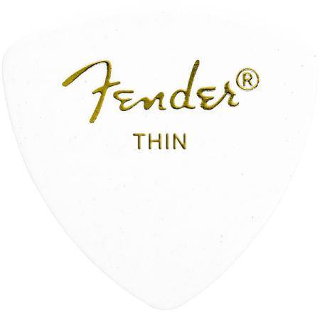 Accesorios de guitarra Fender 346 Shape White Thin Pack 72 Púas