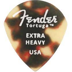 Púas Fender Tortuga 551 Shape Extra Heavy Bolsa 6 Púas