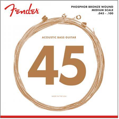 Cuerdas Bajo Fender 7060 Phosphor Bronze 45-100 Cuerdas Bajo Acústico