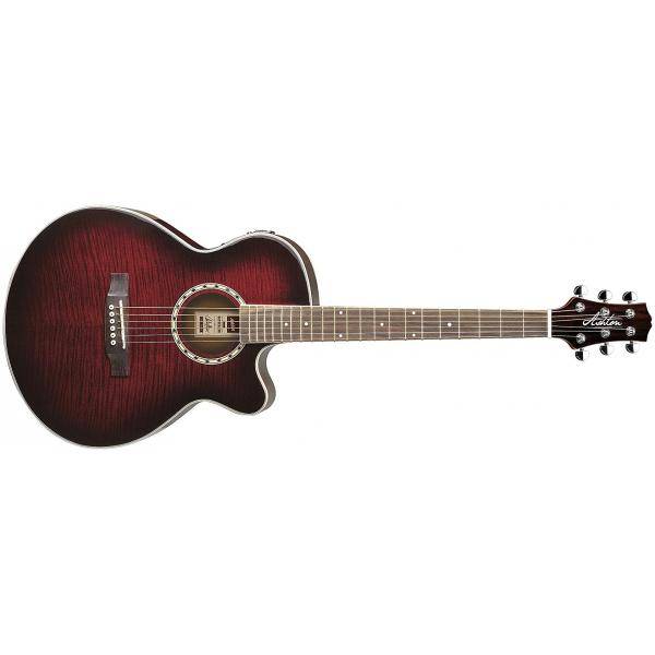 Ashton SL29CEQWRS Apx Rojo Vino Guitarra Electroacústica