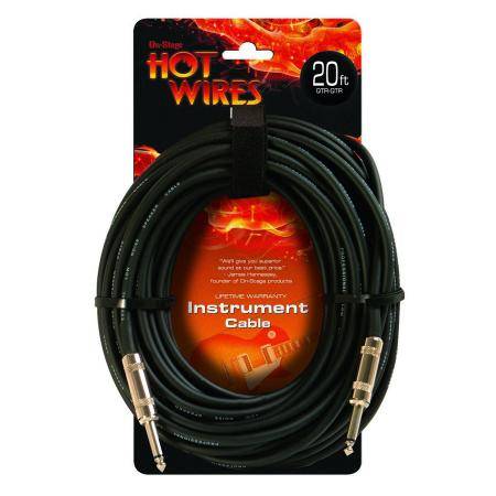 Cables para Instrumentos On Stage JJ IC20 6 Metros Cable Instrumento