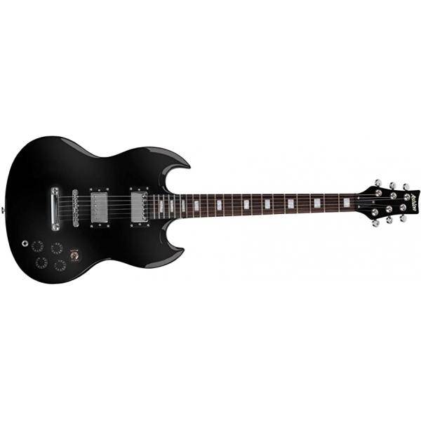 Ashton AGS55BK Tipo Sg Negra Guitarra Eléctrica