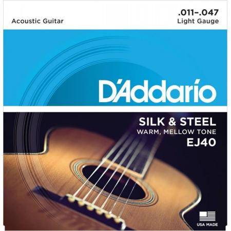 Cuerdas Guitarra Acústica D´Addario Cuerdas Guitarra Acústica EJ40 11-47
