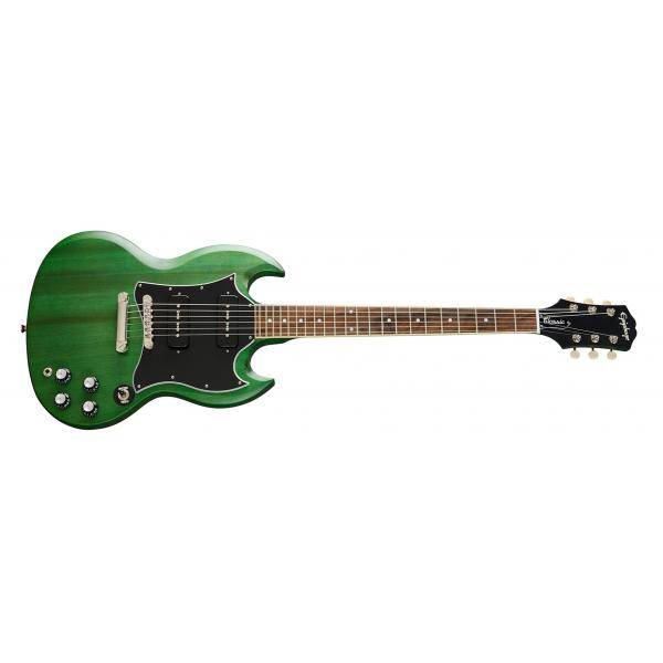 Epiphone SG Classic Worn P90S Worn Green Guitarra Eléctrica