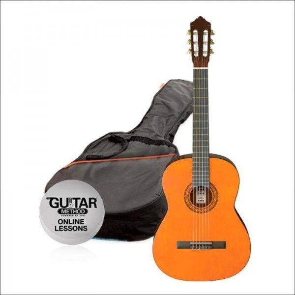 Ashton SPCG34BR Pack Guitarra Clásica 3/4 Natural