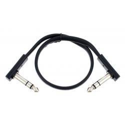 Cables para Instrumentos Rockboard Flat Trs 30Cm Black Cable Instrumento