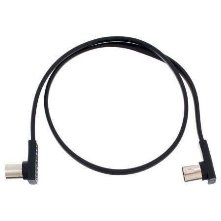 Cables para Instrumentos Rockboard Flat Midi 60Cm Black Cable Midi
