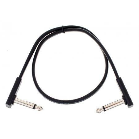 Cables para Instrumentos Rockboard Flat Patch 45Cm Black Cable Instrumento