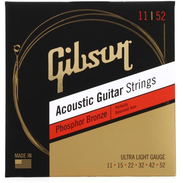 Gibson SAGPB11 Phosphor Bronze Cuerdas Guitarra Acústica