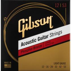 Cuerdas Guitarra Acústica Gibson SAGPB12 Phosphor Bronze Cuerdas Guitarra Acústica 012