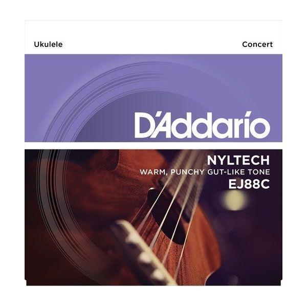 D'Addario EJ88C Juego Cuerdas Ukelele Concert Nylon
