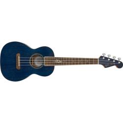 Ukeleles Custom Fender Dhani Harrison Ukelele Sapphire Blue