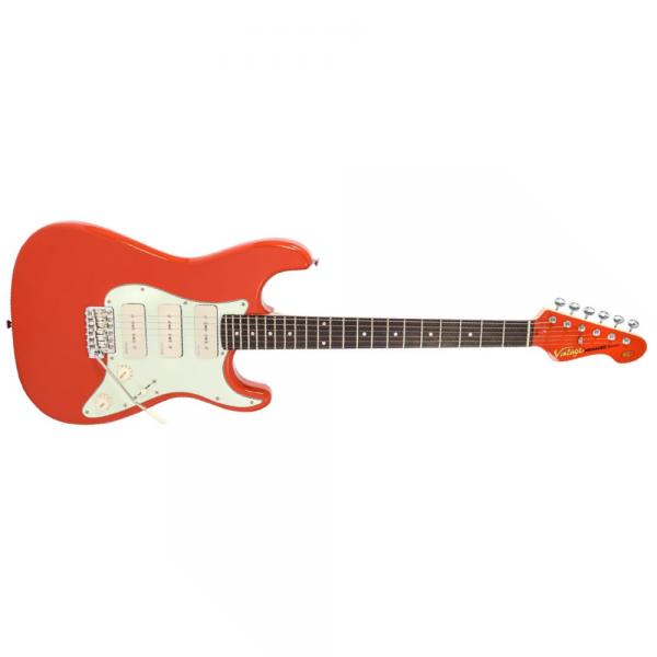 Vintage Reissued V6 Guitarra Eléctrica Firenza Red