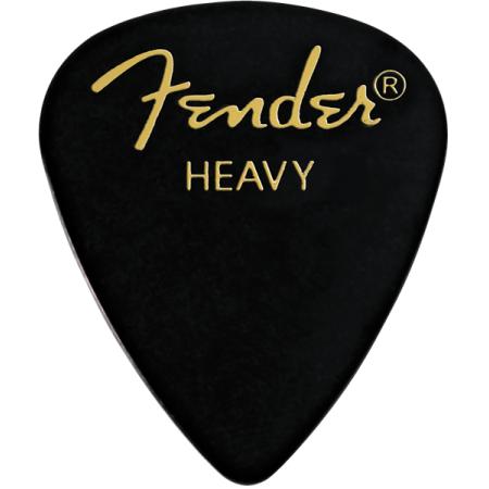 Púas Fender Heavy Black Pack 12 Púas