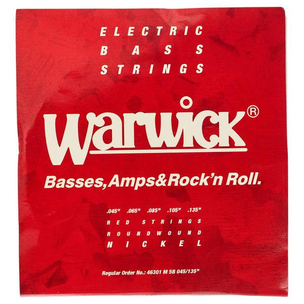 Warwick Red Nickel 45-135 Juego 5 Cuerdas Bajo