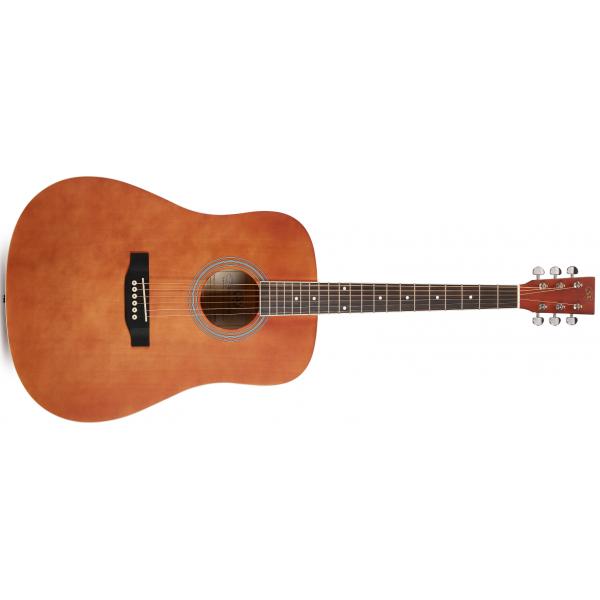 SX SD104BR Guitarra Acústica Marrón