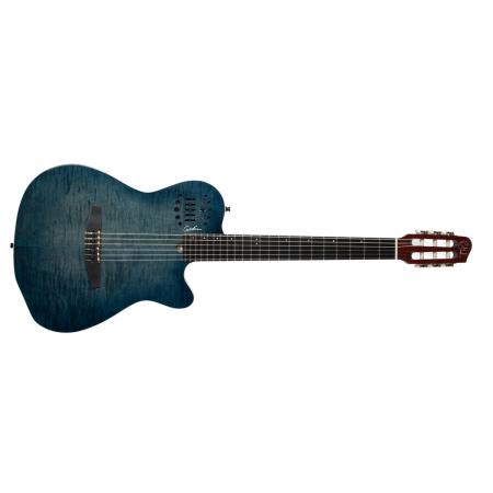 Guitarras Electroclásicas Godin ACS Guitarra Electroacústica Denim Blue Flame