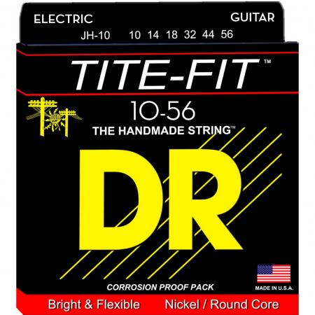 Cuerdas Guitarra Eléctrica Dr JH10 Jeff Healey Tite Fit Cuerdas Eléctrica 10-56