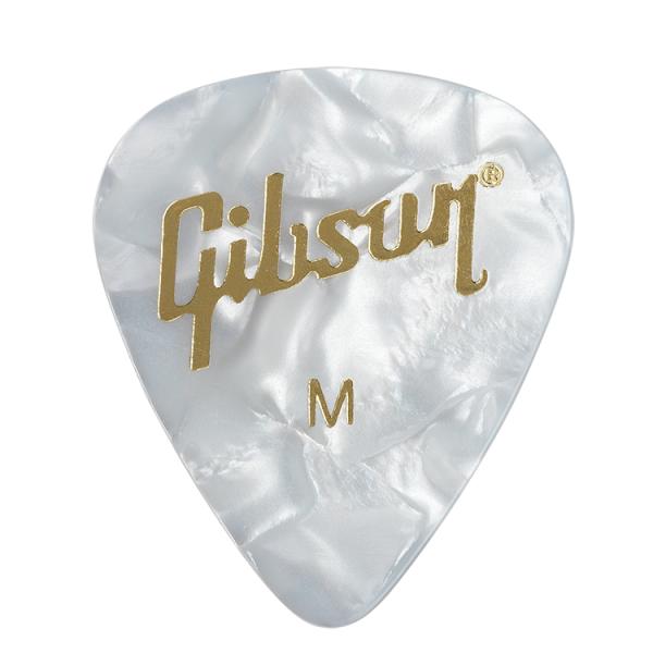 Gibson Bolsa 12 Púas Medium Pearloid White