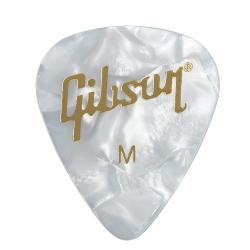 Púas Gibson Bolsa 12 Púas Medium Pearloid White