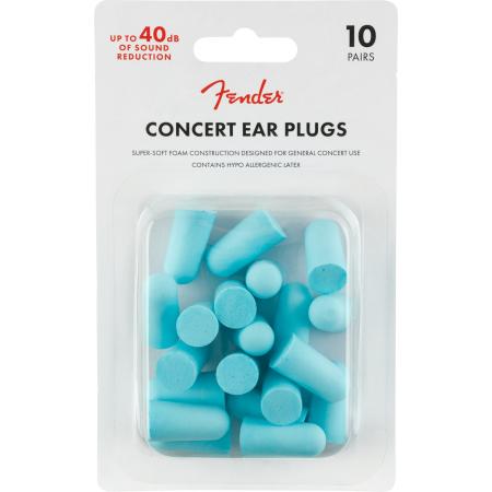 Accesorios Fender Earplugs 10 Pares Tapones Oídos Daphne Blue