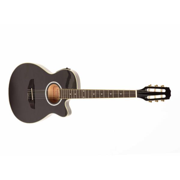 Memphis A95NCETBW Guitarra Electroclásica Negro