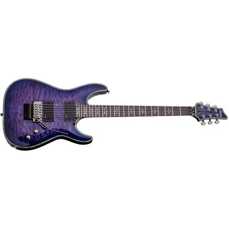 Guitarras Eléctricas Schecter Hellraiser C1 FR Trans Purple Burst Guitarra Eléctrica