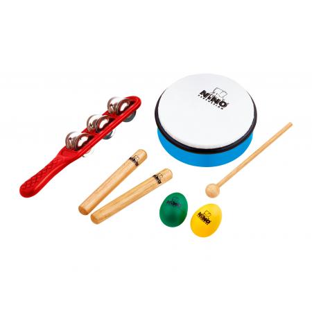 Instrumentos de Percusión Latina Nino Percussion NINOSET3 Kit 5 Instrumentos Percusión Infantiles