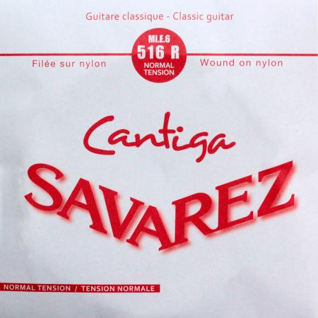 Cuerdas Guitarra Clásica Savarez 516R Cantiga Roja 6º Cuerda Guitarra Clásica