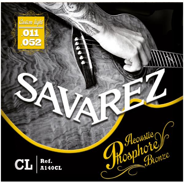 Savarez A140CL Phosphor Cuerdas Guitarra Acústica 11-52