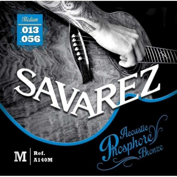 Savarez A140M Phosphor Cuerdas Guitarra Acústica 13-56