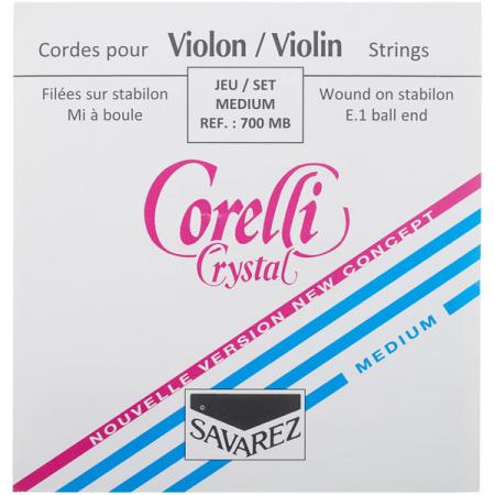 Cuerdas para instrumentos de arco Savarez 700MB Corelli Crystal Juego Cuerdas Violín