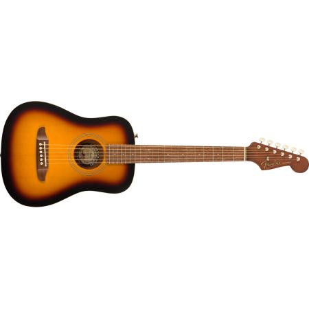 Guitarras Acústicas Fender Redondo Mini Guitarra Acústica Sb Con Funda