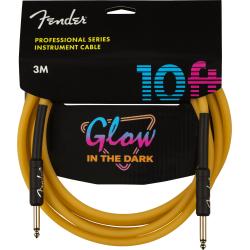 Cables para Instrumentos Fender Pro Glow In The Dark Cable Naranja 3M