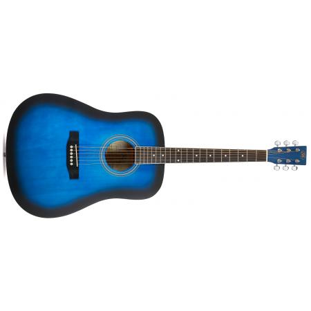 Guitarras Acústicas SX SD104 Guitarra Acústica Azul