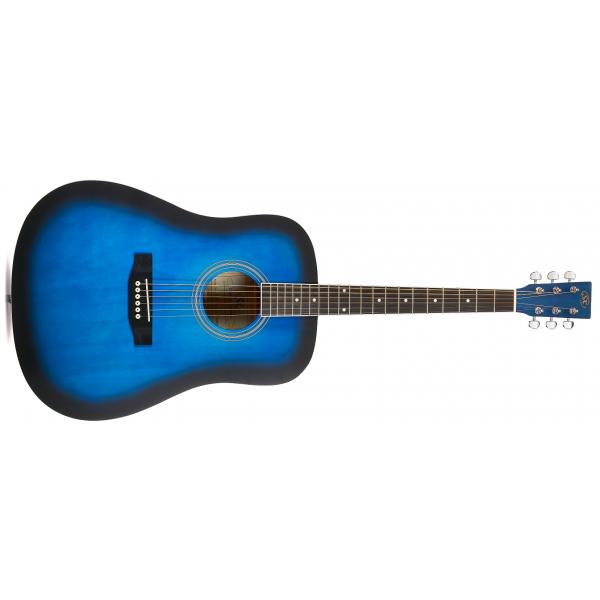 SX SD104 Guitarra Acústica Azul